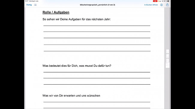 Gesprächsbogen allgemein