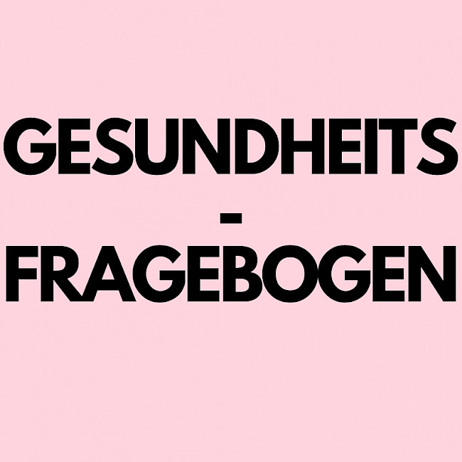 Gesundheitsfragebogen