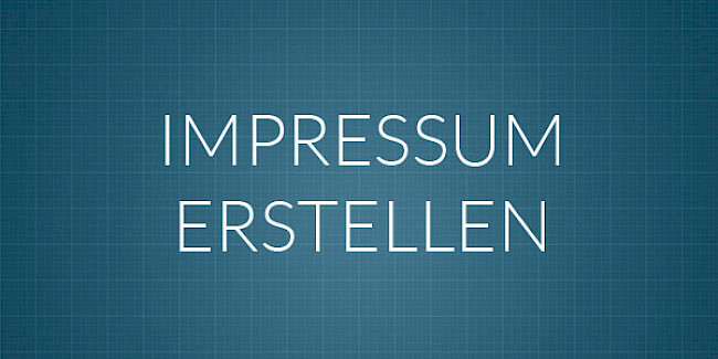 Impressum erstellen