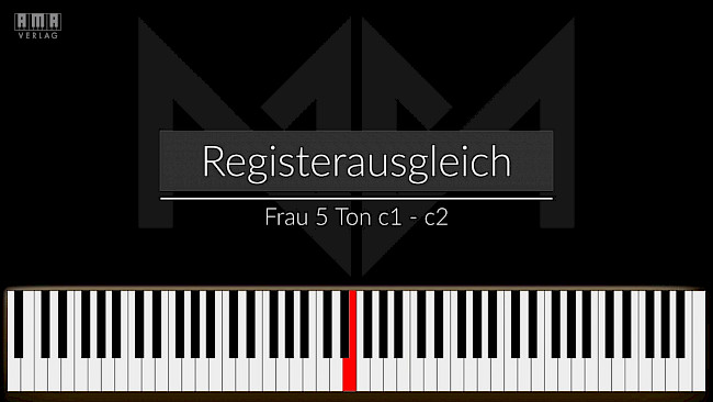 Registerausgleich – 5-Tonübung Frau