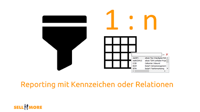 Report mit Kennzeichen und Relationen