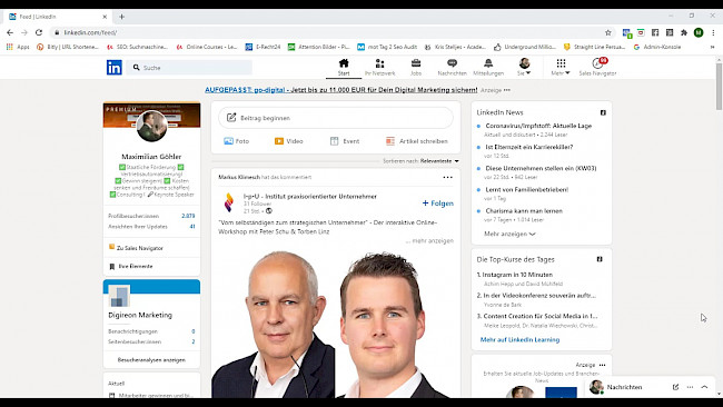 LinkedIn: Grundlagen