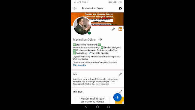 LinkedIn: Audio hinzufügen
