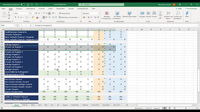 LinkedIn: Tracking Sheet