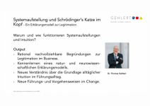 Mai / Dr. Thomas Gehlert - Systemaufstellung und Schrödinger‘s Katze
