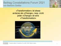 Nov. / Barbara Stettler - «Transformation» ist etwas anderes als «Change»