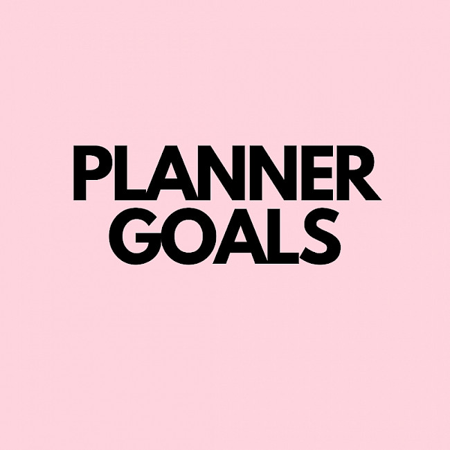 PLANNER GOALS - Workbook