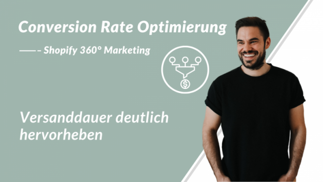 Versanddauer deutlich hervorheben