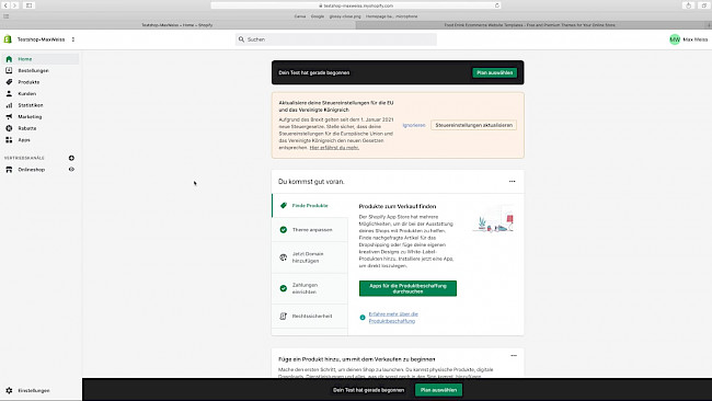 Produkte anlegen / Kategorien erstellen