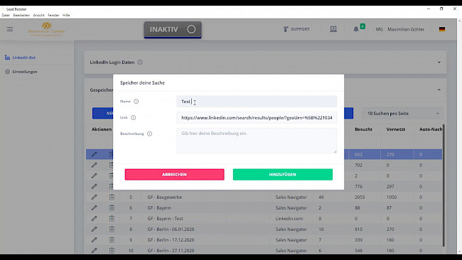 Effizientes Arbeiten mit dem Lead Booster