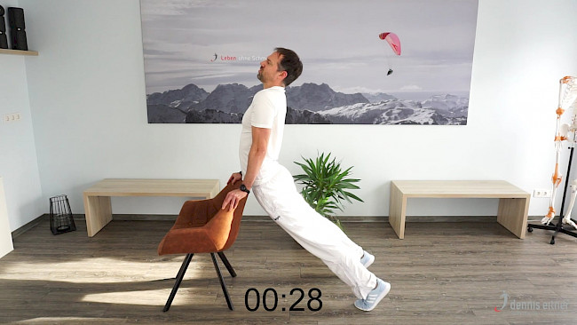 Rumpf Überstreckung Lendenwirbelsäule