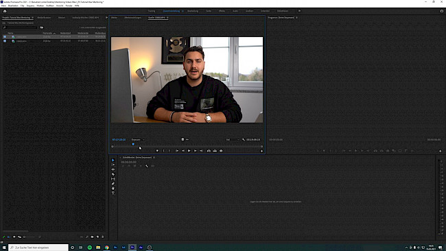 So schneidest du Videos - Adobe Premiere Pro