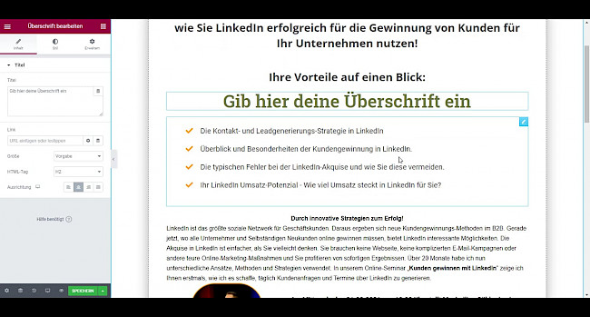 Deine Landingpage veröffentlichen