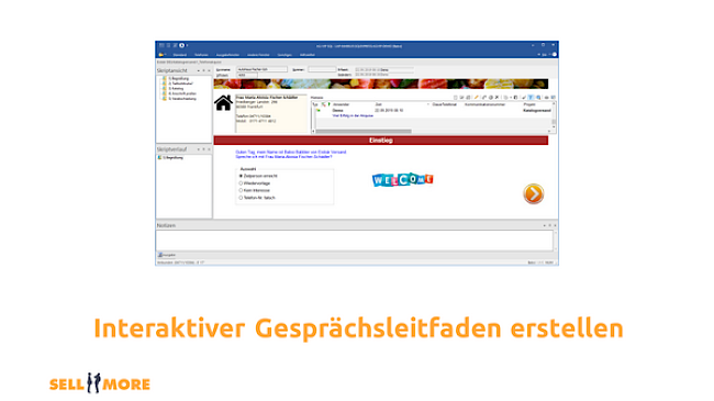 Interaktiven Gesprächsleitfaden erstellen