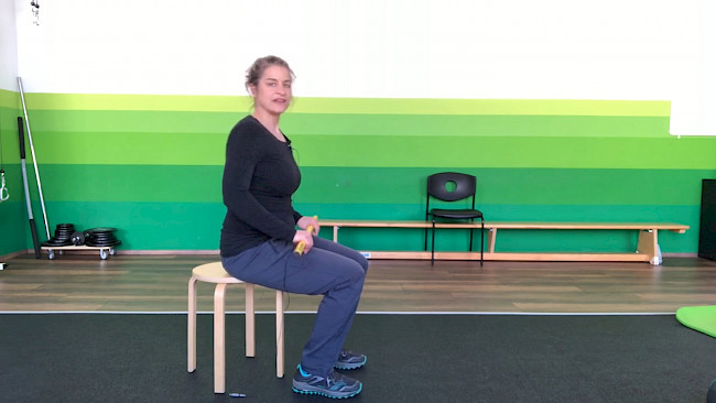 Woche 2 Zusatzaufgabe Krafttraining "sitzend"