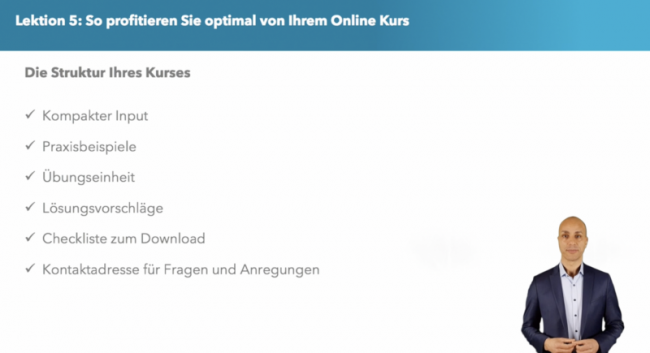 So profitieren Sie optimal von diesem Kurs