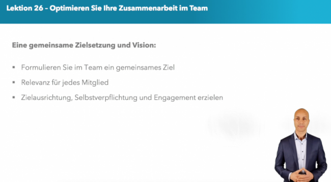 Eine gemeinsame Zielsetzung und Vision