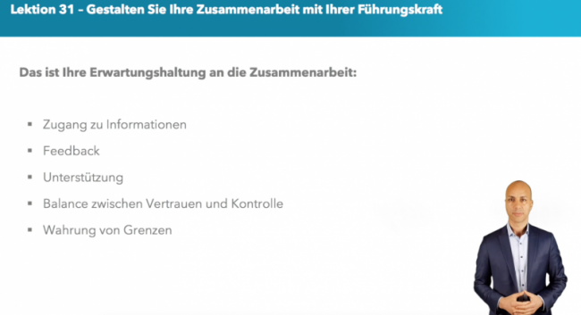 Ihre Erwartungshaltung an eine erfolgreiche Zusammenarbeit