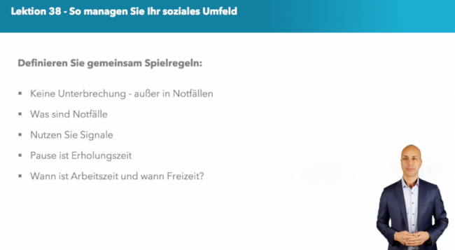Definieren Sie gemeinsame Spielregeln