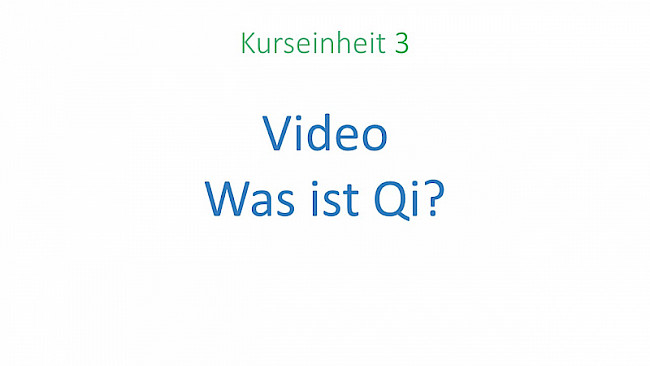 Video - Was ist Qi?