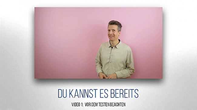 Vor dem Testen beachten