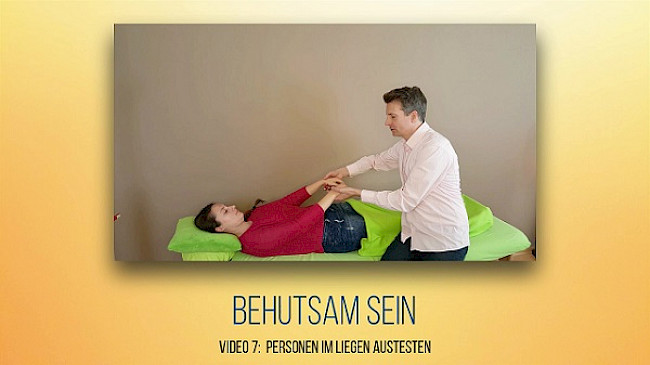 Personen im Liegen austesten