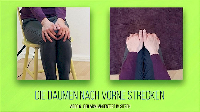 Der Armlängentest im Sitzen