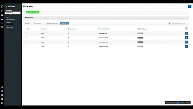 Eigene Kontaktfelder