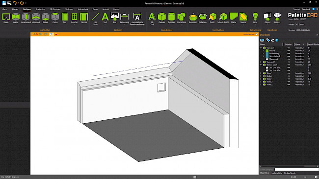 WC Schamwand einfügen