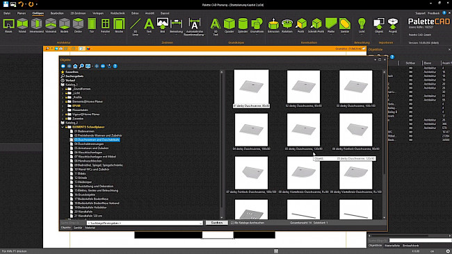 Duschwanne einfügen