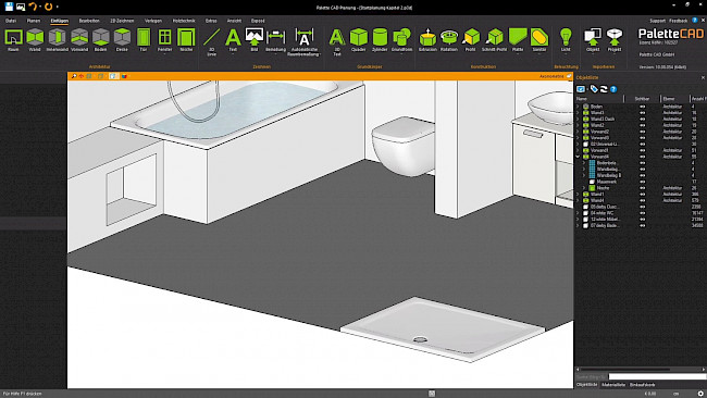 Brauseset einfügen und ausrichten