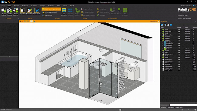 Wandfliesentafeln einfügen