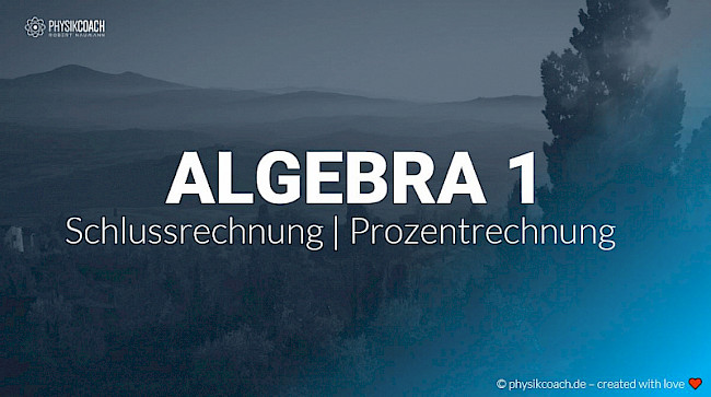 Algebra Teil 1