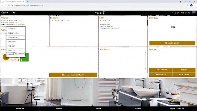 Export zu Palette CAD