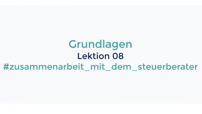 Zusammenarbeit mit dem Steuerberater