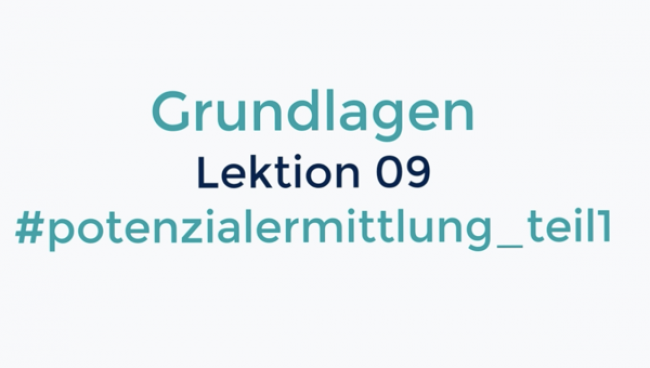 Potenzialermittlung I