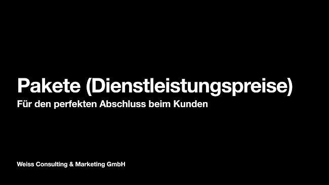 Pakete (Diese Preise kannst du abrufen)