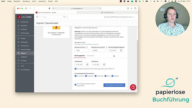 Zusammenarbeit mit dem Steuerberater