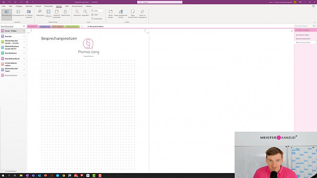 Kanzleiblock als Seitenvorlage hinterlegen