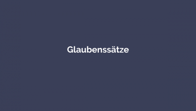 Glaubenssätze