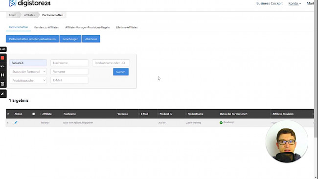 Affiliates bearbeiten und Betrüger erkennen