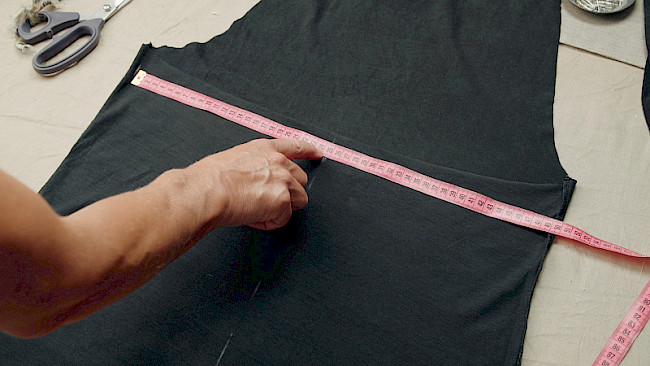 Weite bestimmen und zuschneiden