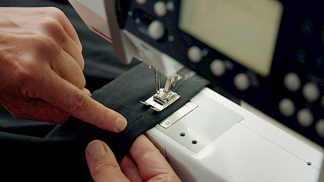 Untere Kante versäubern