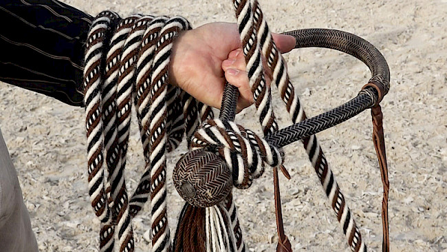 Binden der Mecate-Zügel