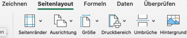 Seitenlayout und Drucken