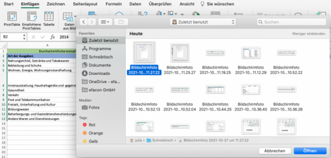 Einfügen von Grafiken und Fotos