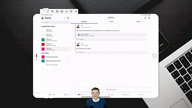 Update: Virtueller Hintergrund am iPad verwenden (11/21)