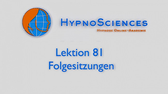 Lektion 81 - Folgesitzungen