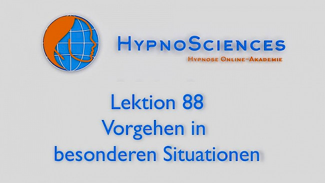 Lektion 88 - Vorgehen in besonderen Situationen