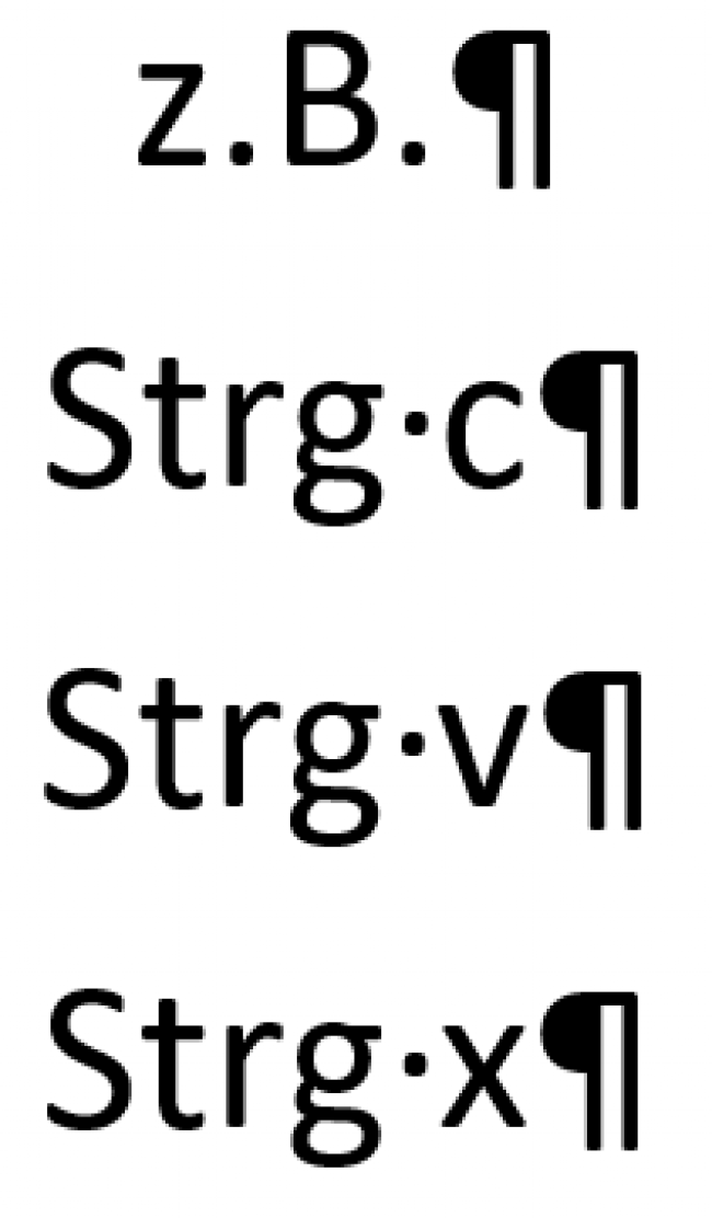 Markieren & Einfügen von Inhalten